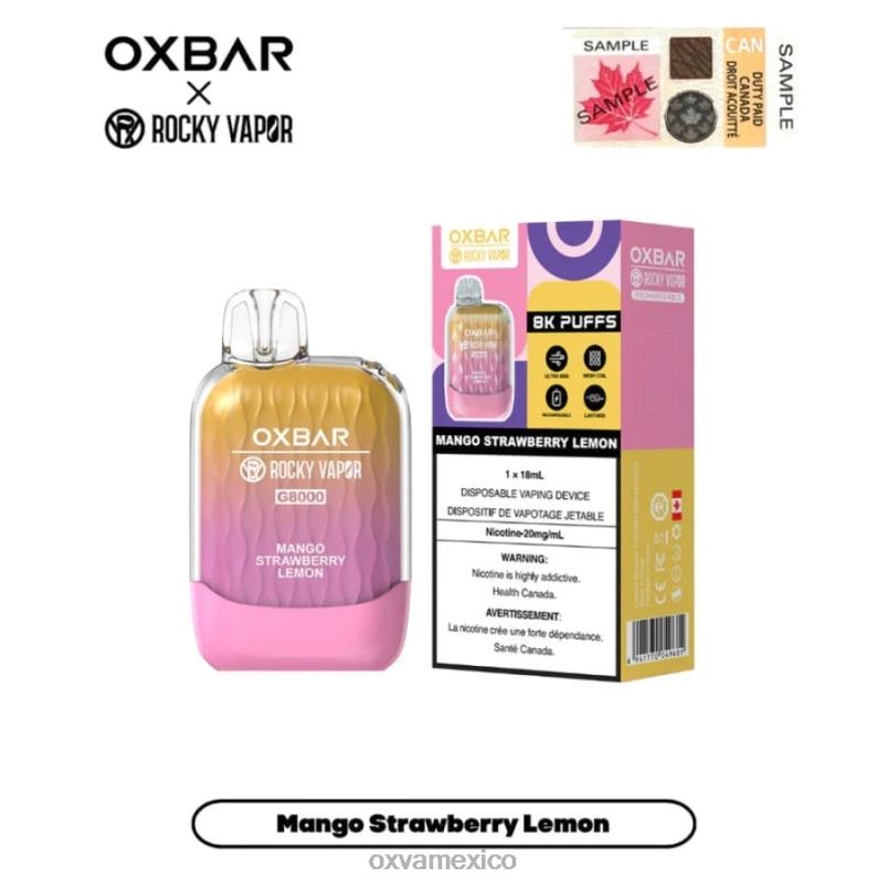 OXVA Best Vape - OXVA OXBAR G8000 mango fresa limon 4D24810