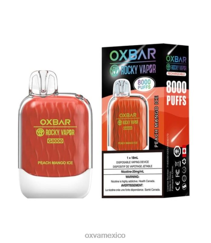 OXVA Vape Store - OXVA OXBAR G8000 hielo de mango durazno 4D24839