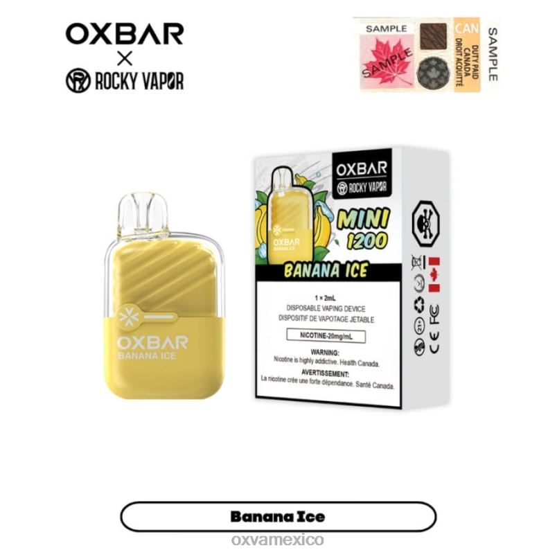 OXVA Vape Flavors - OXVA OXBAR MINI 1200 hielo de plátano 4D24823